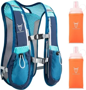 NEW Retails $54, UTOBEST Running Vest, 5L Hydration Vest Lightweight, Breathable and Sweatproof Running Backpack, Adjustable Running Hydration Vest for Trail Running Marathon Race Jogging Cycling