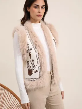 Noah Knitted Gilet - Ecru