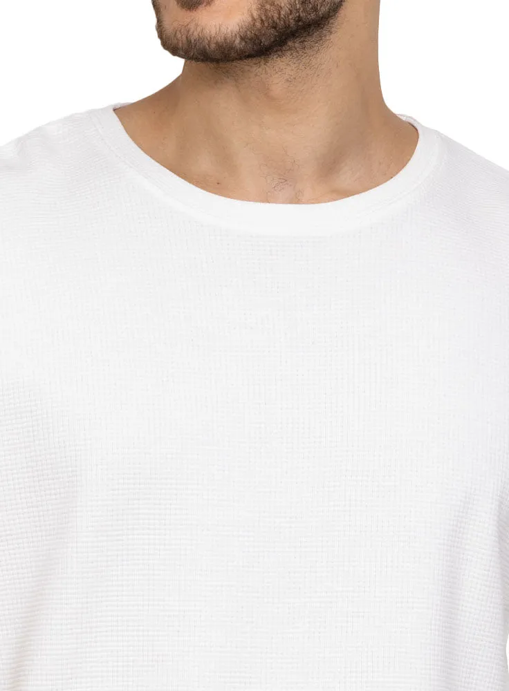 Off-White Squares Over Size Round T-Shirt