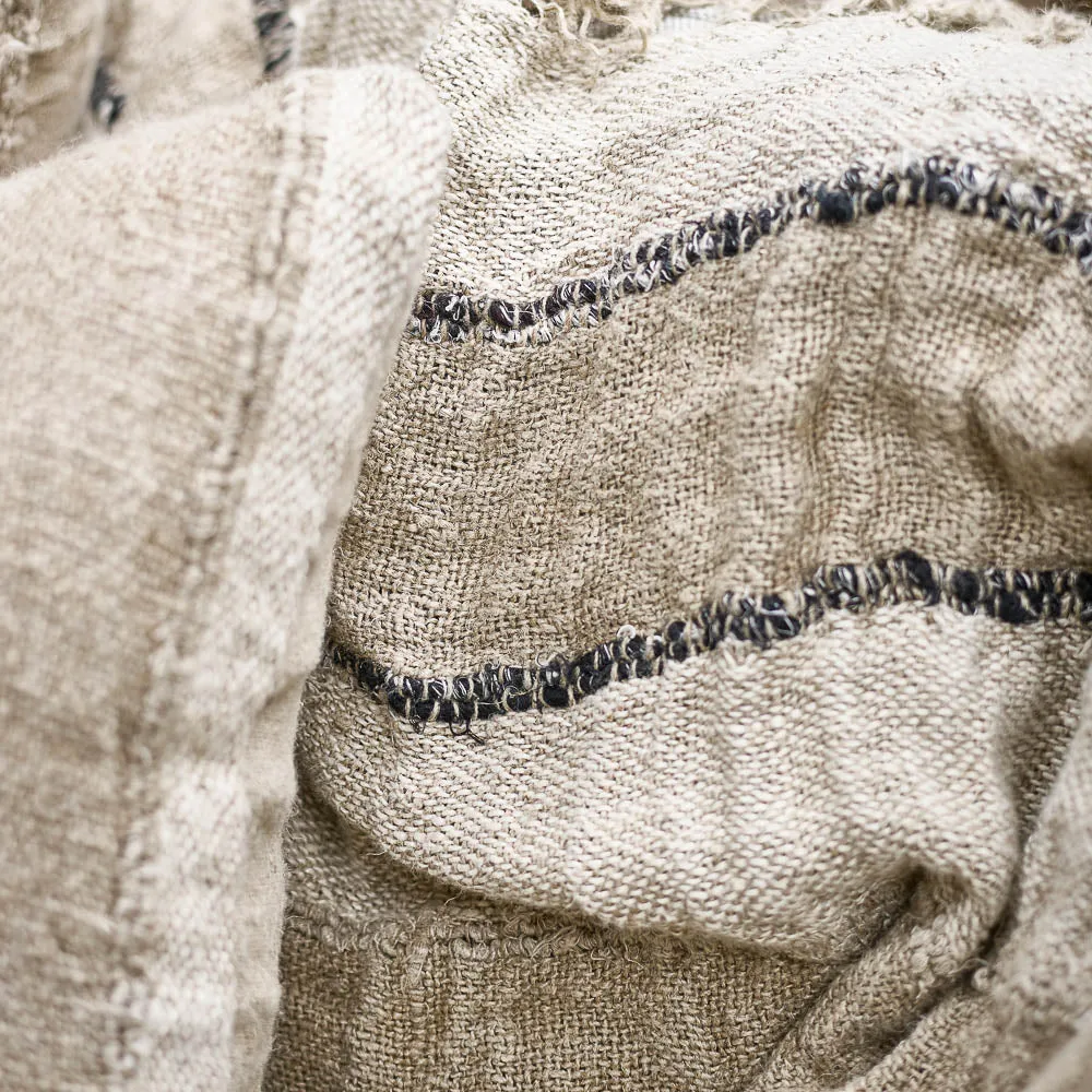 Retreat Throw - Natural/Ivory/Black