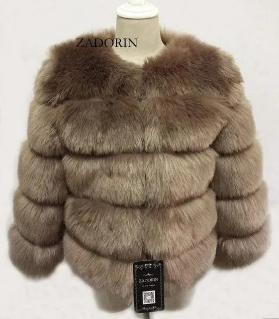 S-3XL Winter Mink Fur Fashion Women Coat