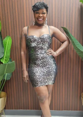 Sassy Sweetheart Sequin Dress