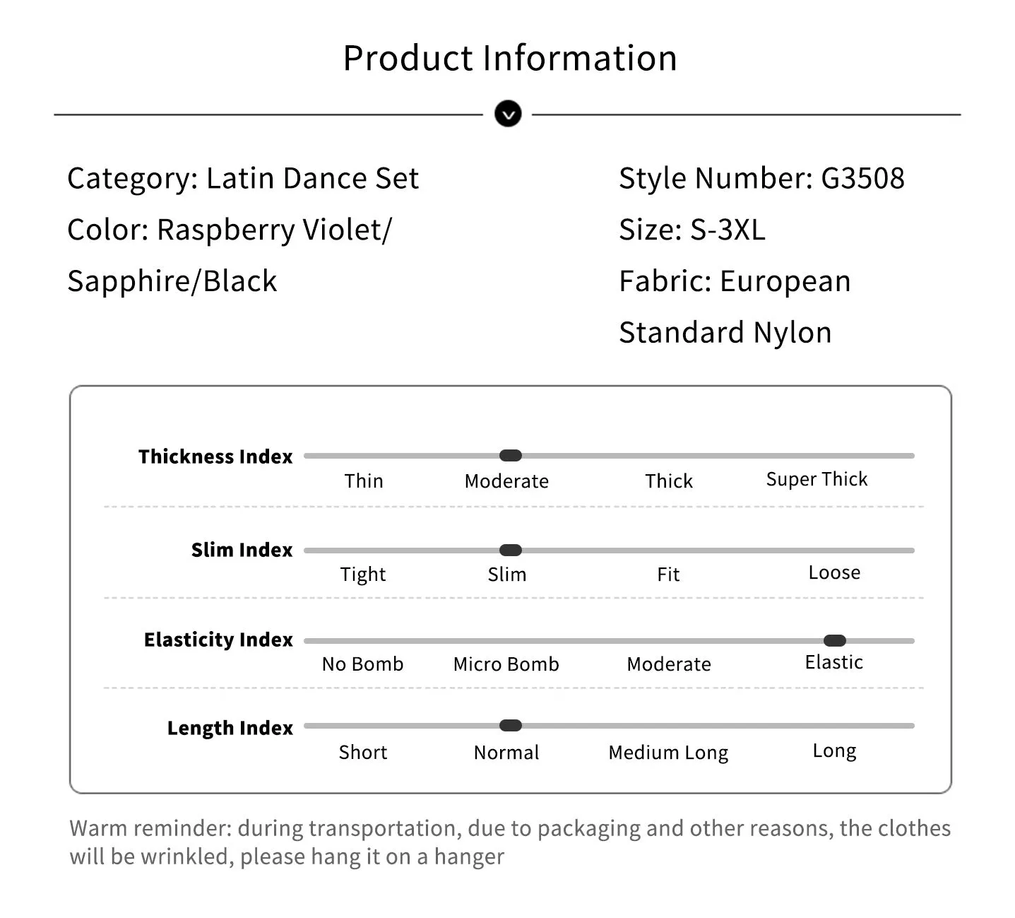 Summer Round Neck Elastic Waist Pleated Skirt Latin Dance Suit