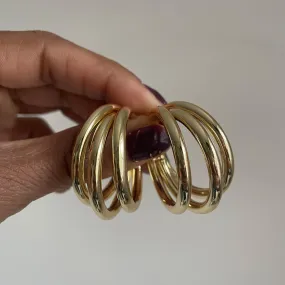 Tiered Hoop Earrings
