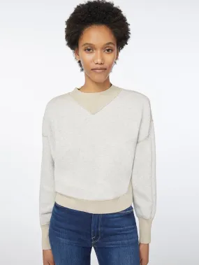 Two Tone Jacquard Crew
