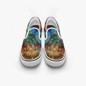 Unitas Split-Style Psychedelic Slip-On Shoes