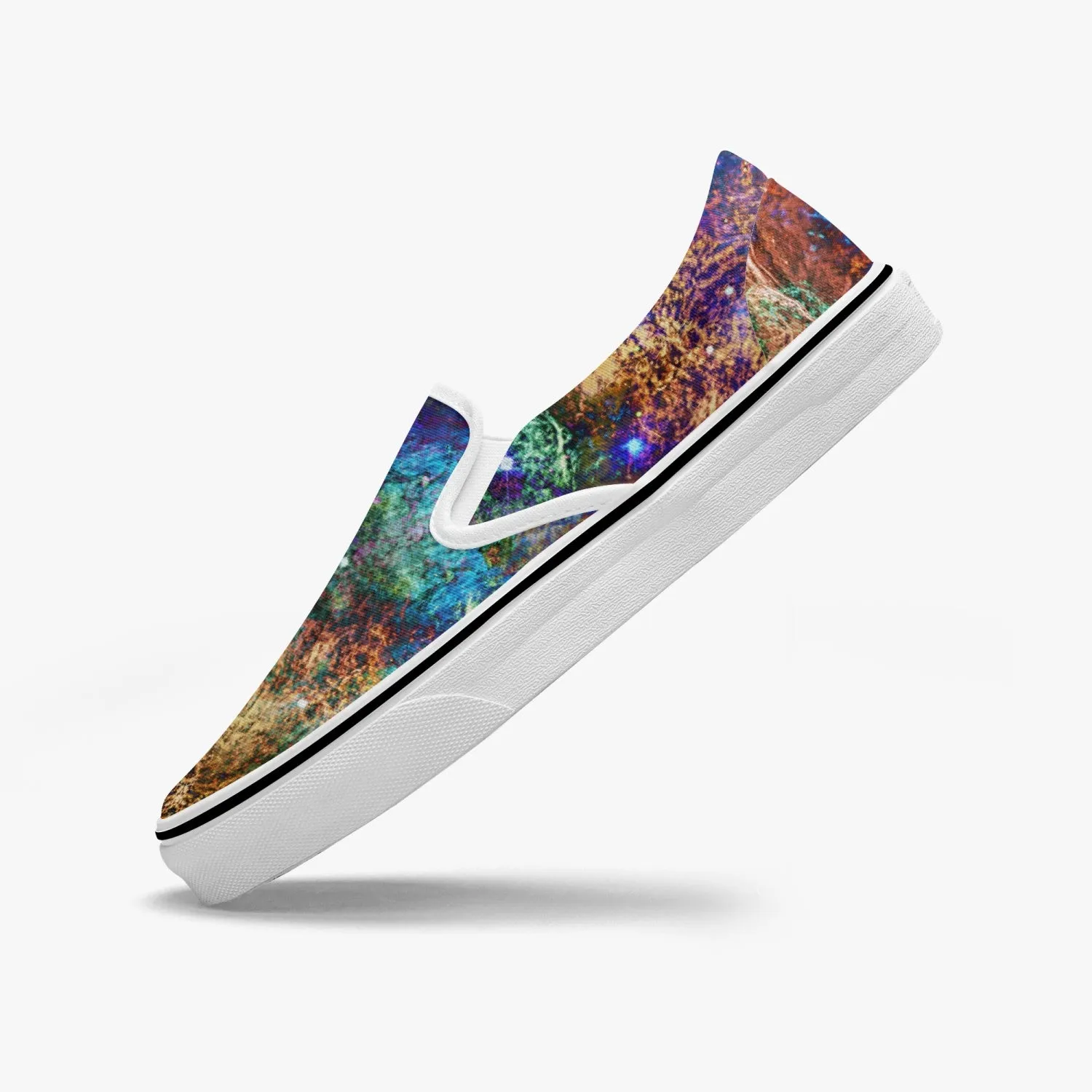 Unitas Split-Style Psychedelic Slip-On Shoes