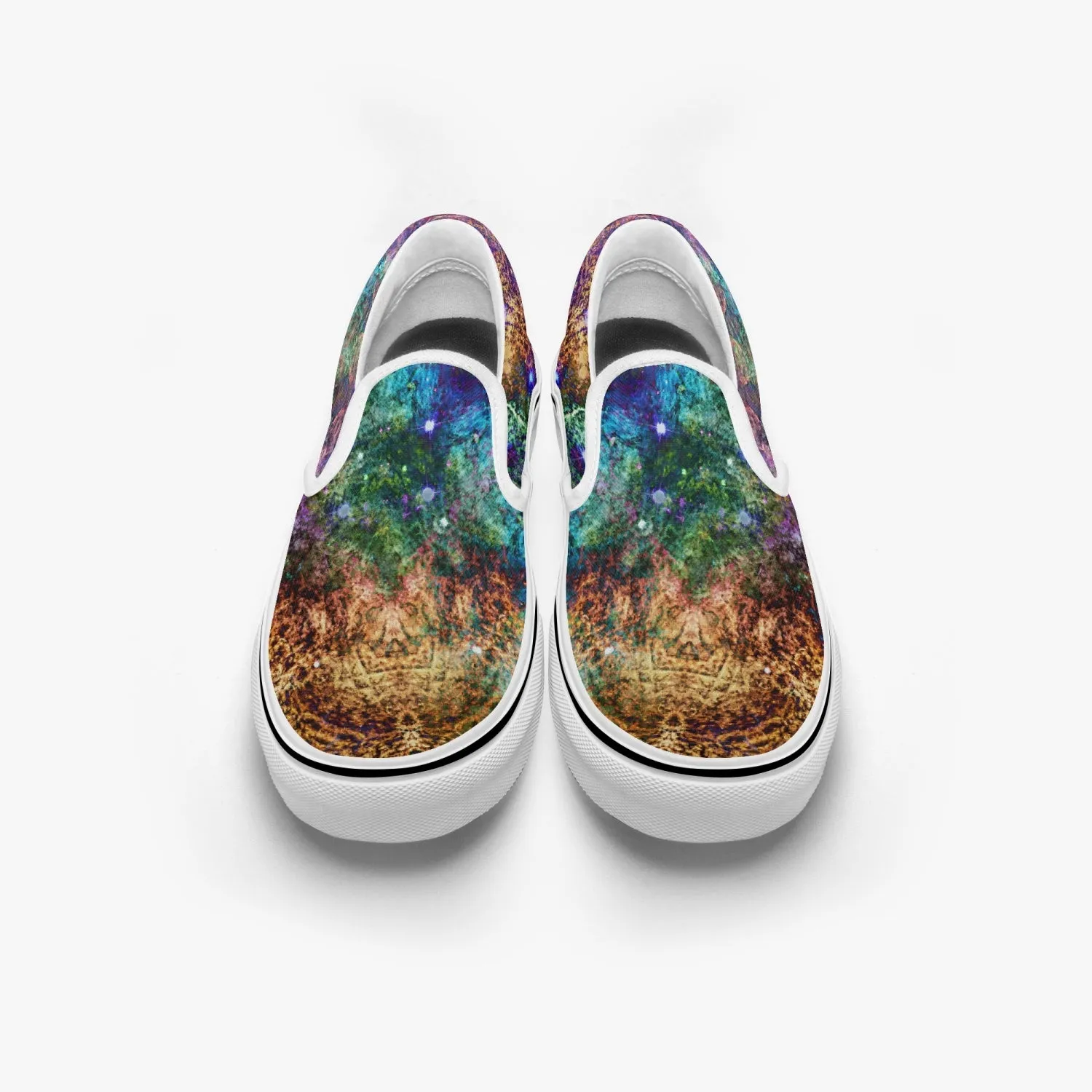Unitas Split-Style Psychedelic Slip-On Shoes