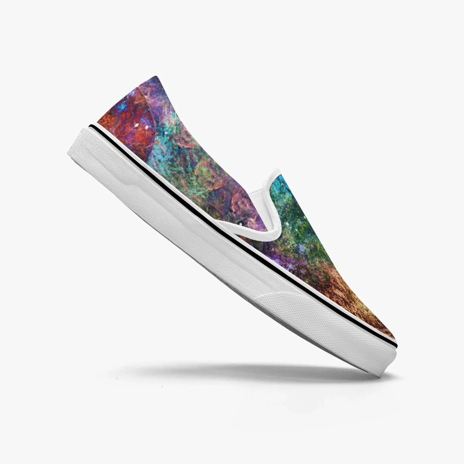 Unitas Split-Style Psychedelic Slip-On Shoes