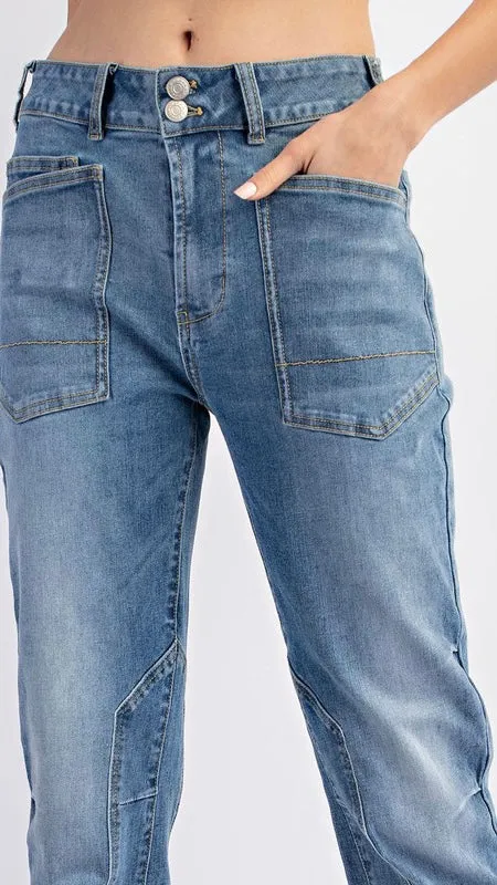 Utility St Leg Stretch Denim