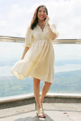 Victoria Surplice Tiered Dress