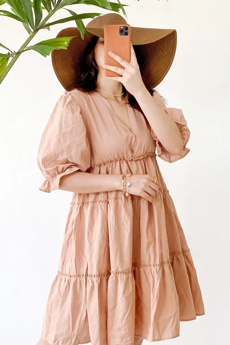 Victoria Surplice Tiered Dress
