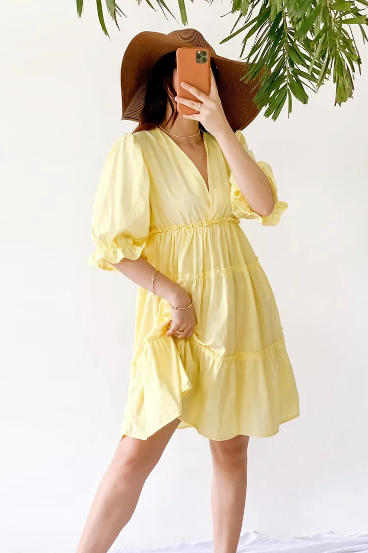 Victoria Surplice Tiered Dress