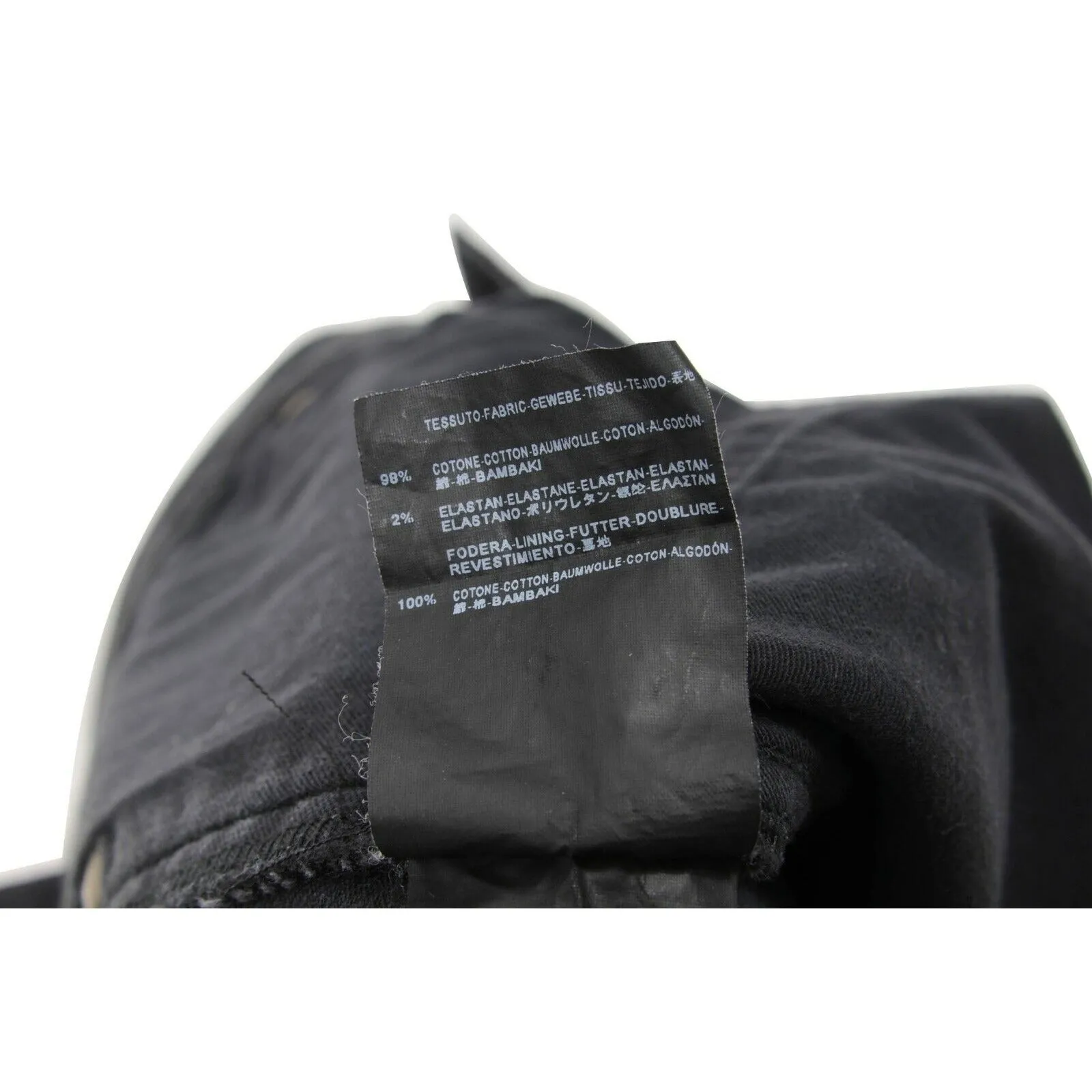 Vintage Black Hedi D02 Skinny Denim Jeans