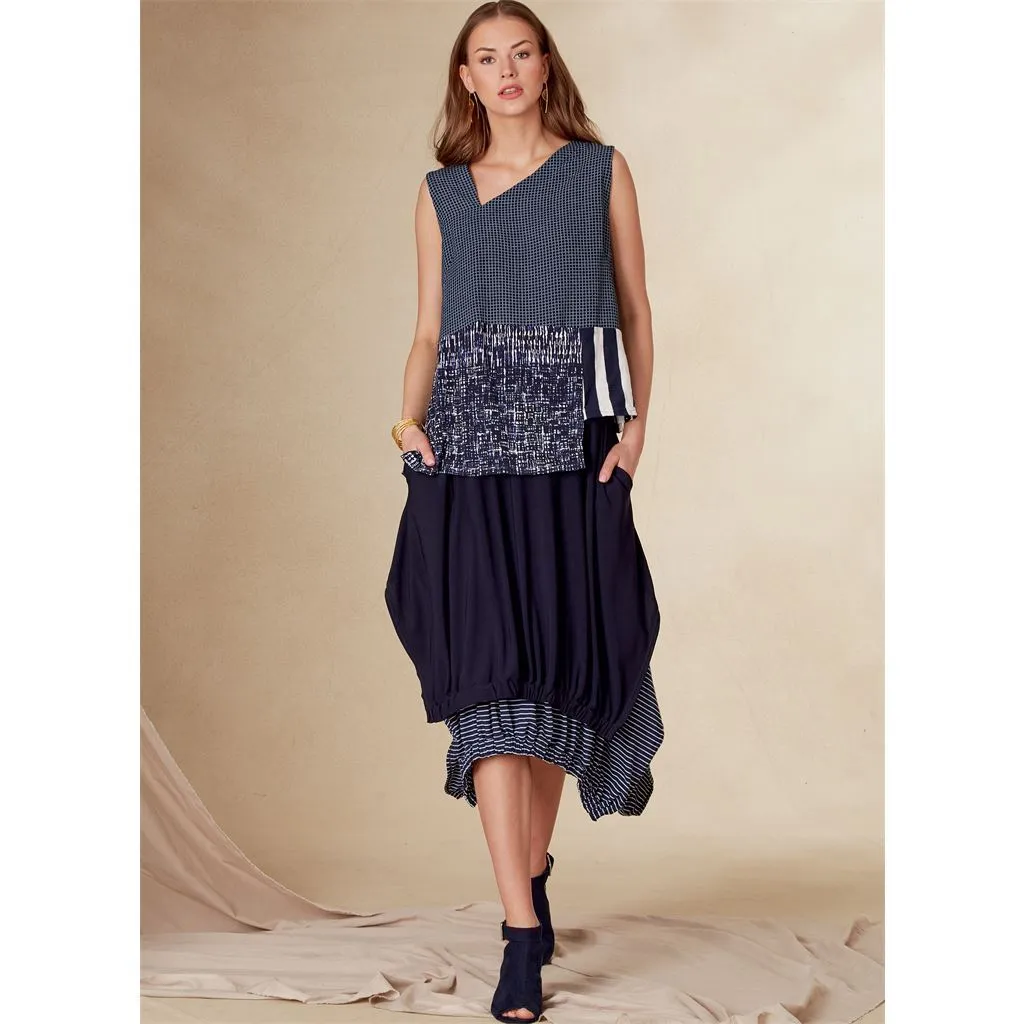 Vogue Pattern V1820 Misses' Top and Skirt
