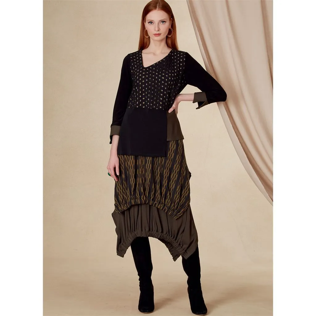 Vogue Pattern V1820 Misses' Top and Skirt