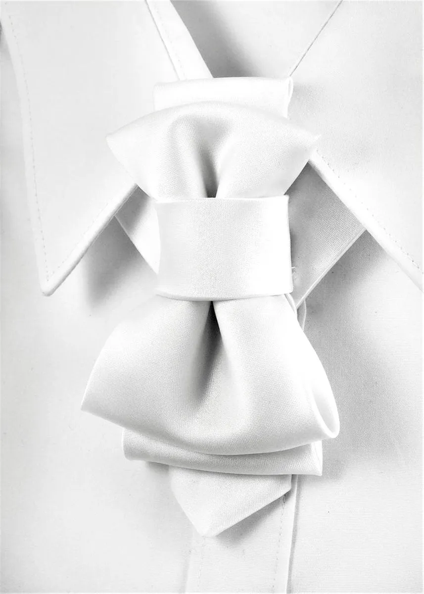 WEDDING BOW TIE WHITE WHITE
