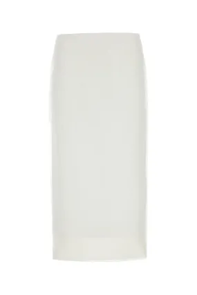 White silk Aceti1234 skirt