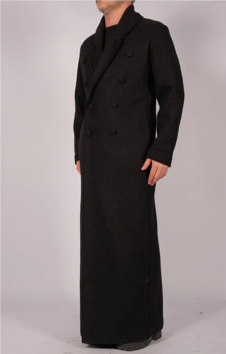 Wool Maxi Double Breasted Coat