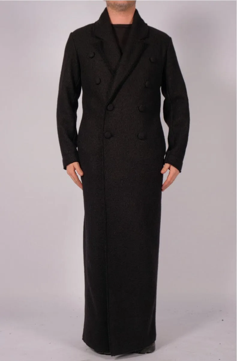 Wool Maxi Double Breasted Coat