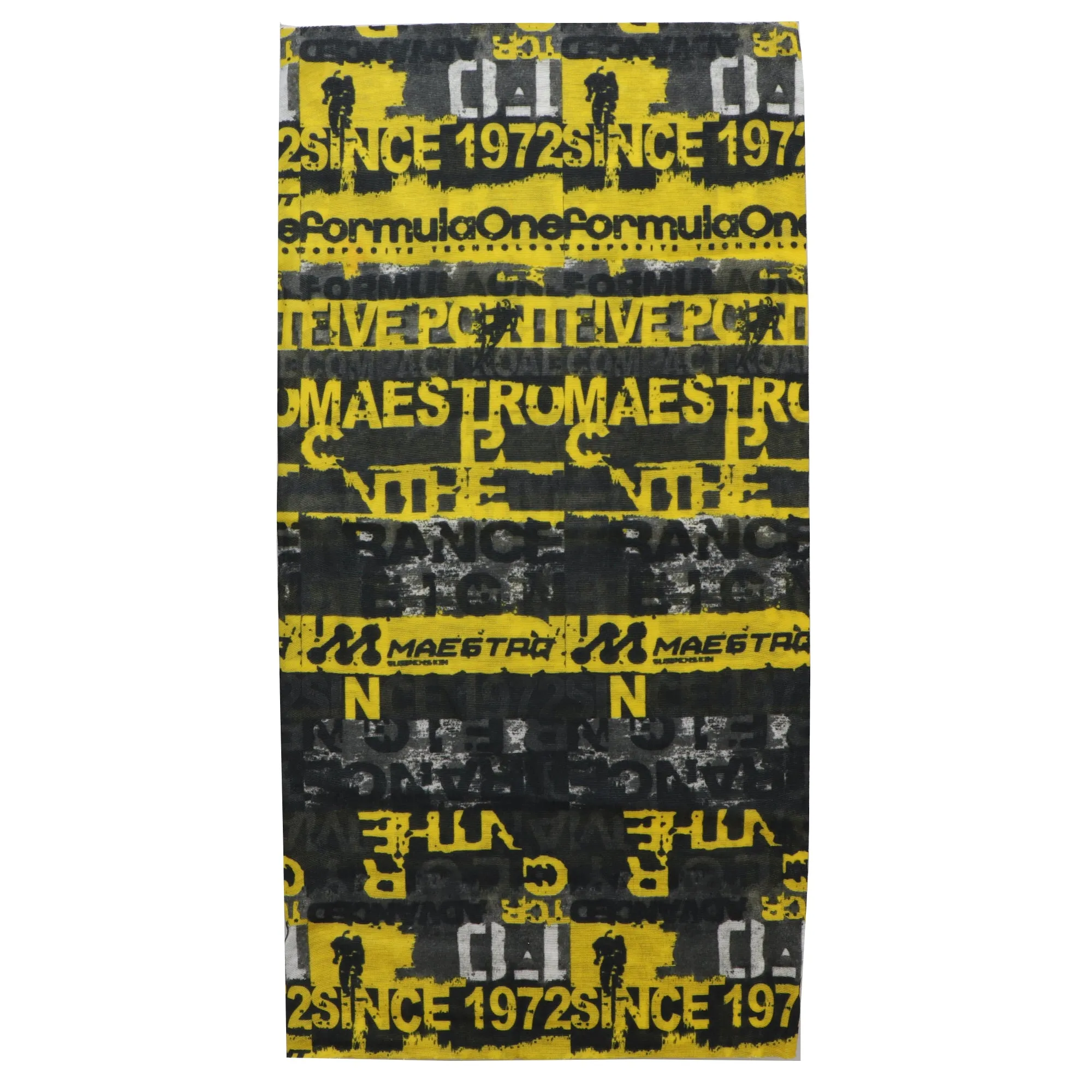 Yellow Seamless Face Mask Neck Gaiter