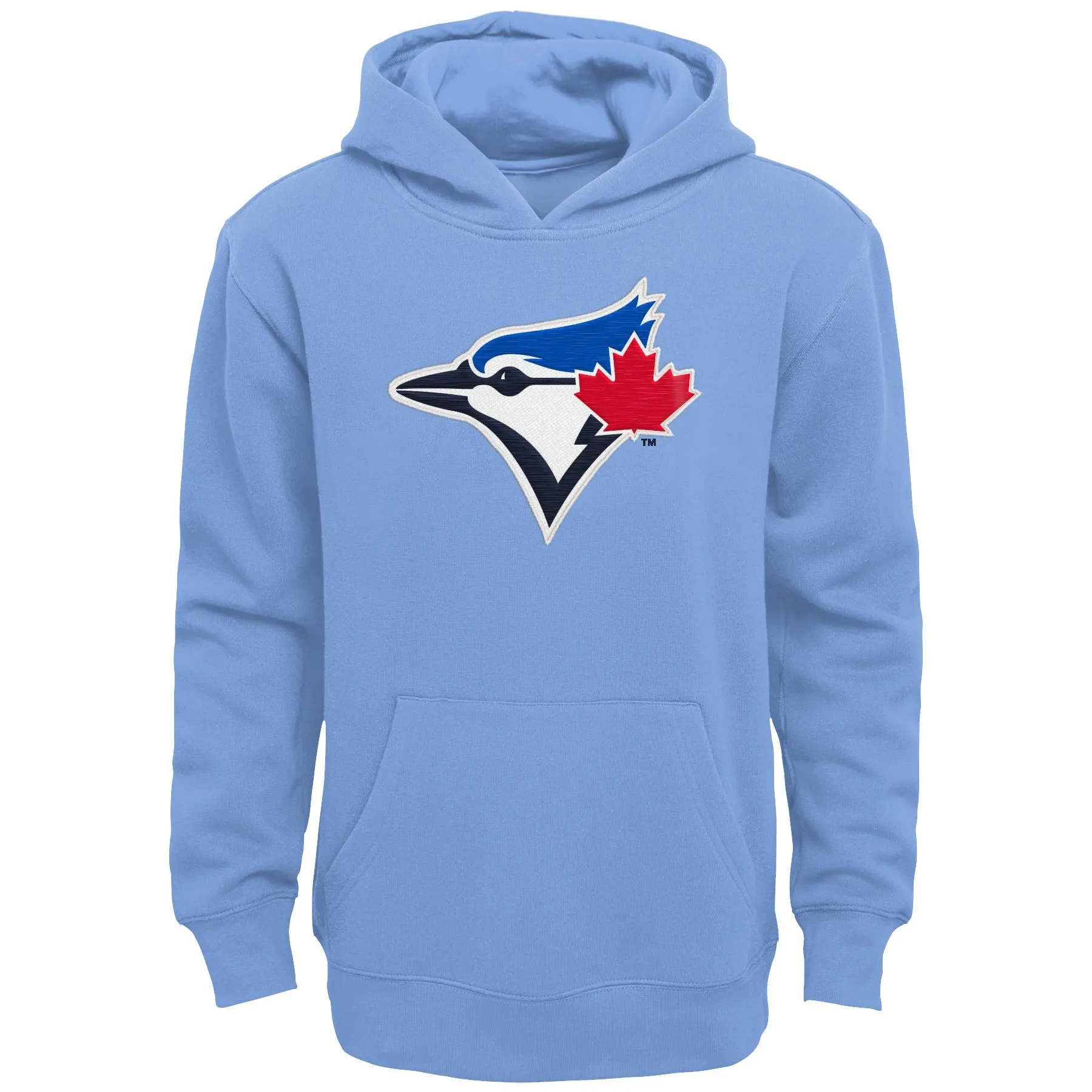 Youth Toronto Blue Jays Twill Logo Hoodie - Baby Blue
