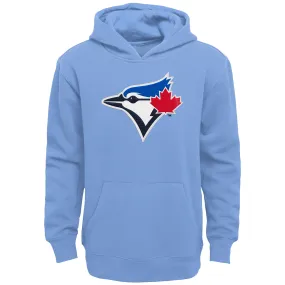 Youth Toronto Blue Jays Twill Logo Hoodie - Baby Blue